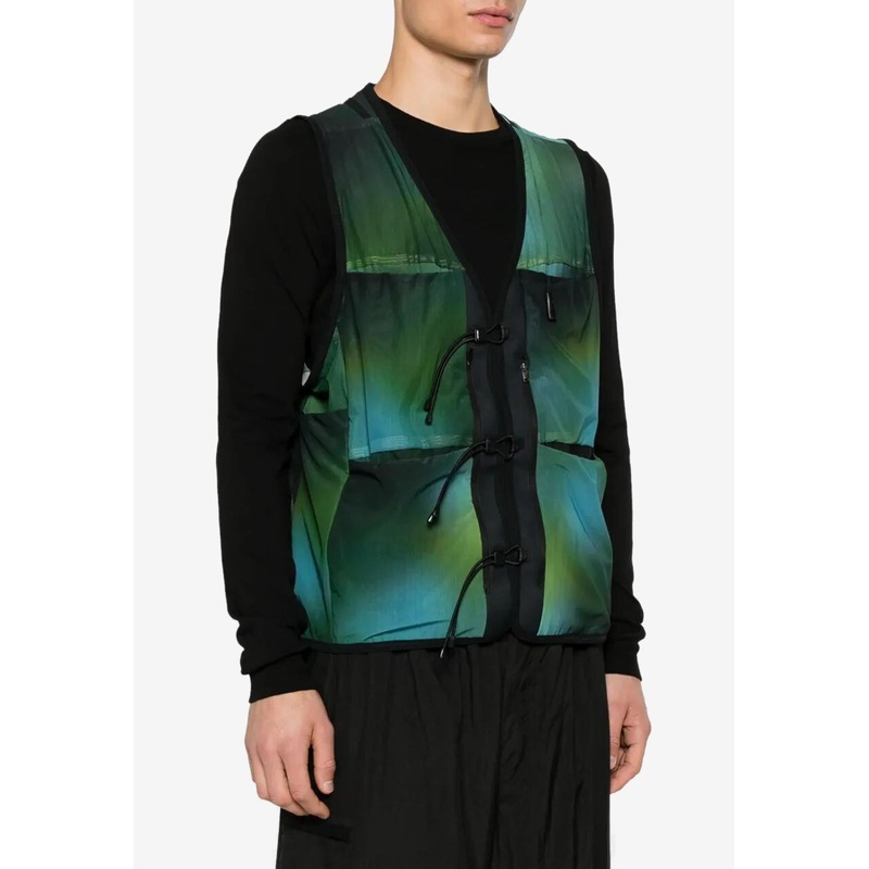 All-Over Print Mesh Vest