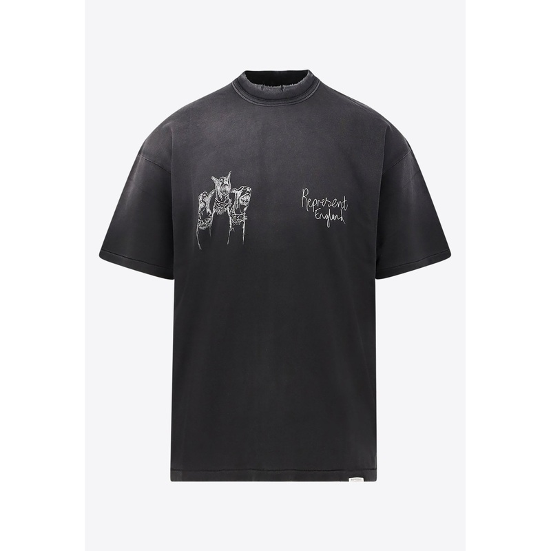 Hand Drawn Thoroughbred Faded T-shirt