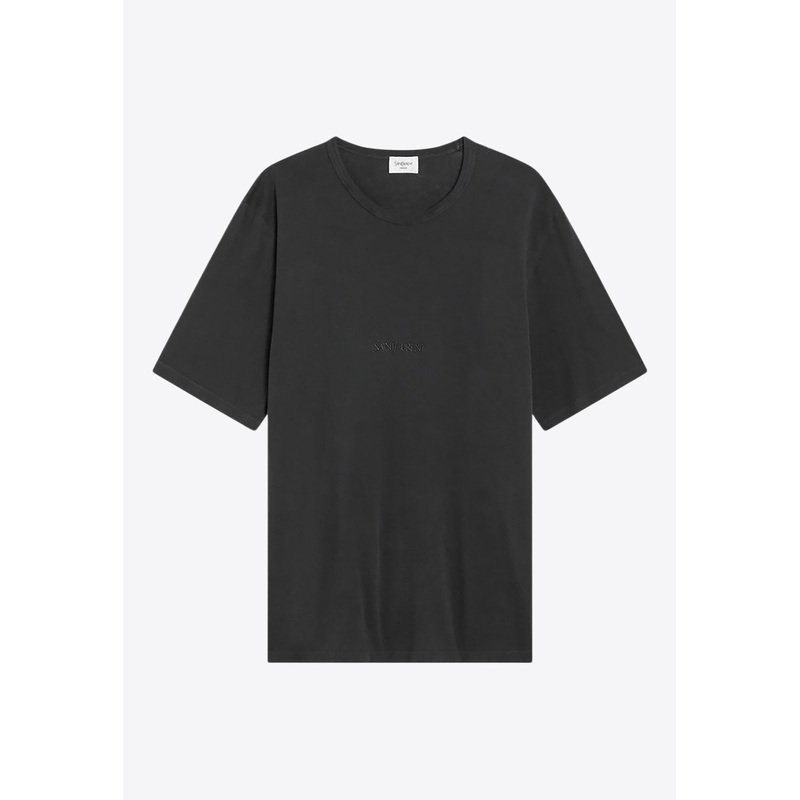 Logo Embroidered Faded T-shirt