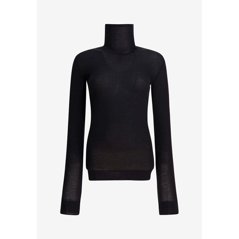 Ribbed Turtleneck Sweater