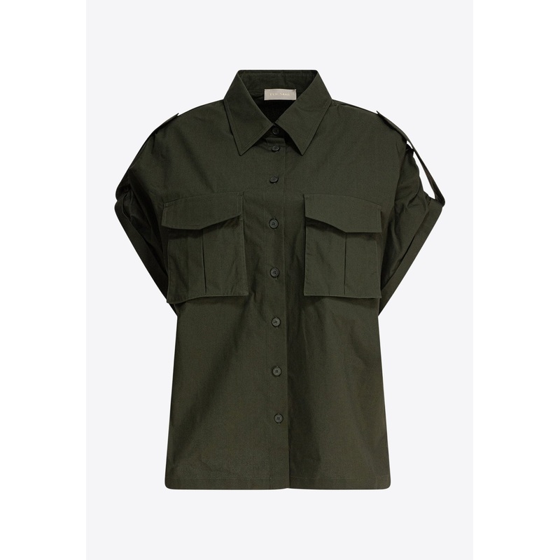 Short-Sleeved Poplin Shirt