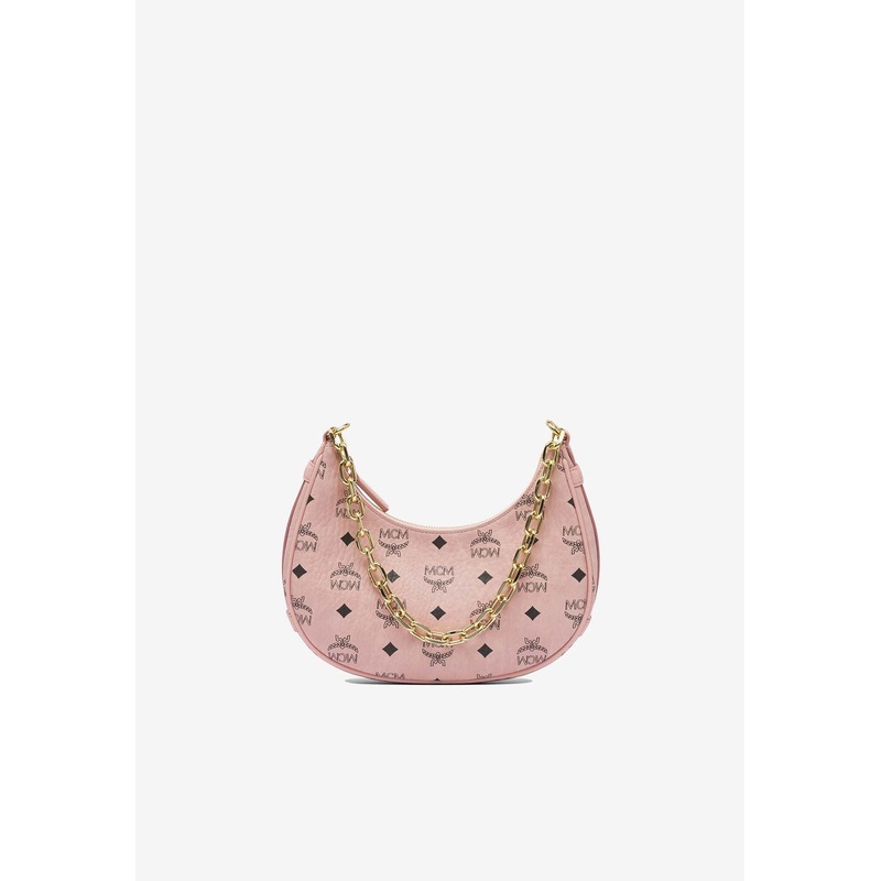 Small Aren Monogram Crescent Hobo Bag