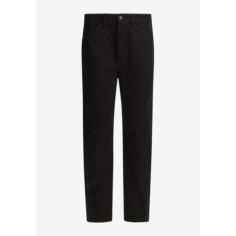 Twisted Straight-Leg Jeans