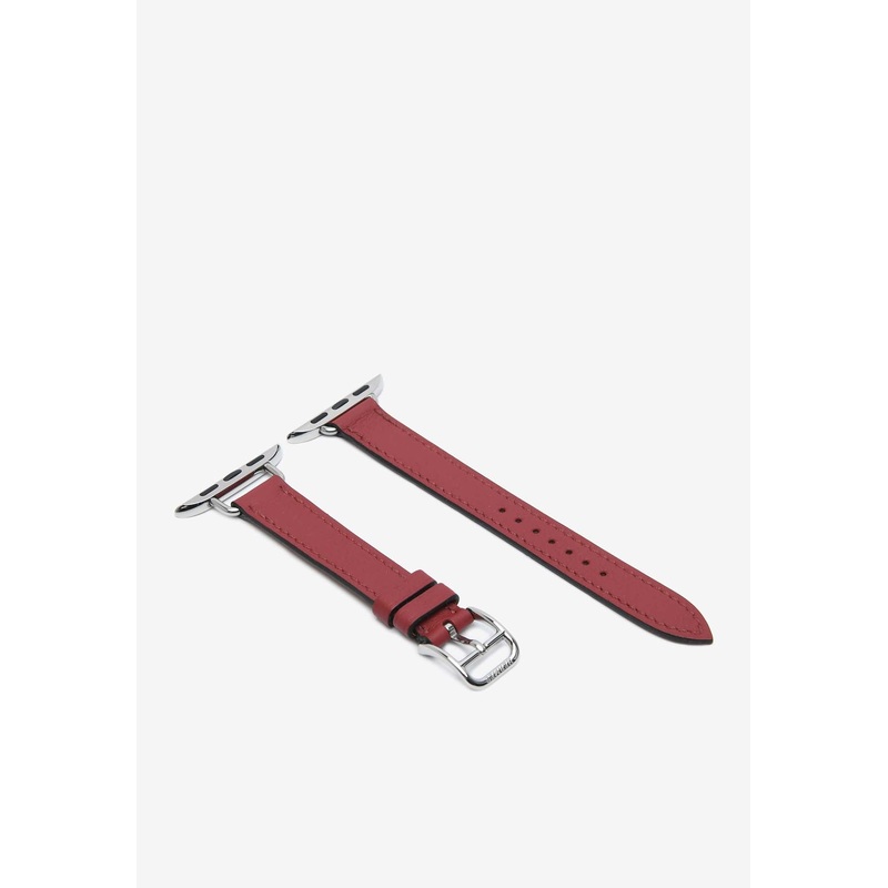 Band Apple Watch Single Tour 42mm Attelage in Rouge Gerant Swift Leather