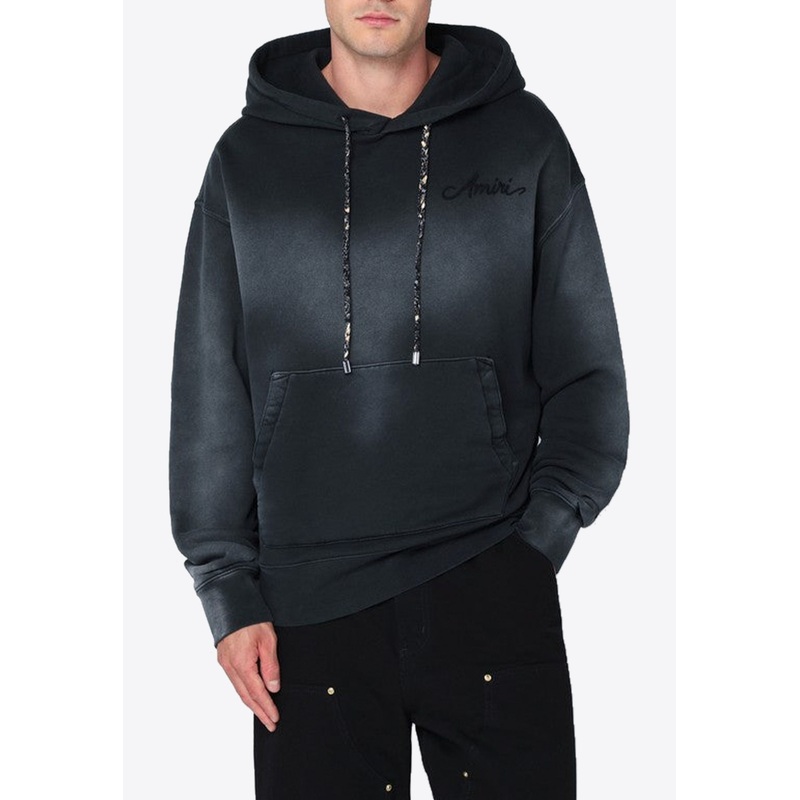 Bleached Bandana Faded Hooded Sweatshirt