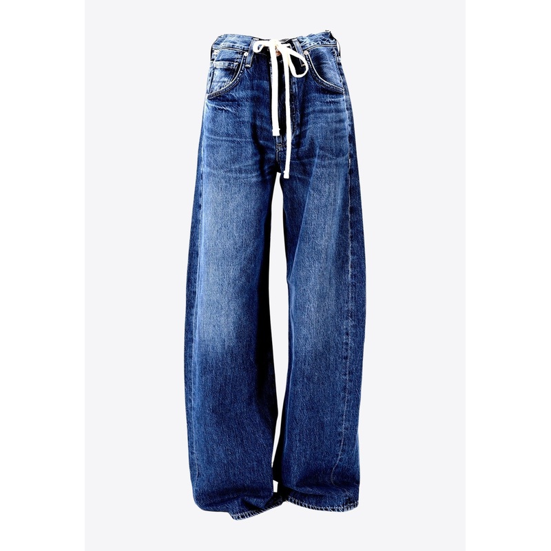 Brynn Drawstring-Waist Jeans