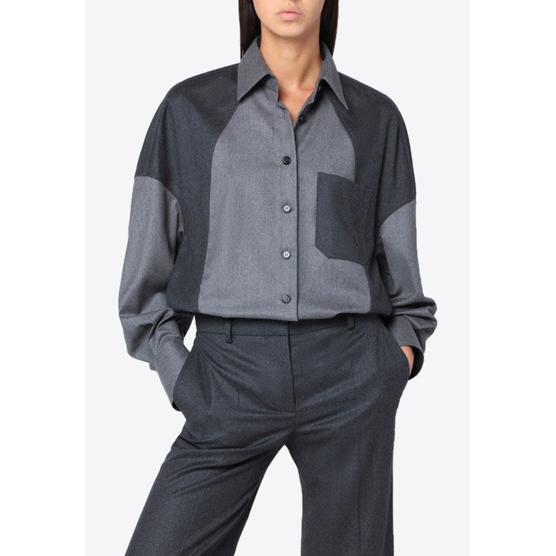 Colorblocked Oversized Shirt