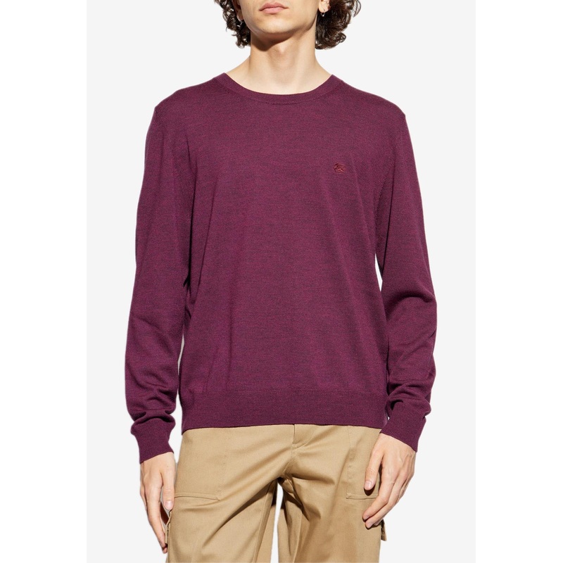 Embroidered Pegaso Wool Sweater