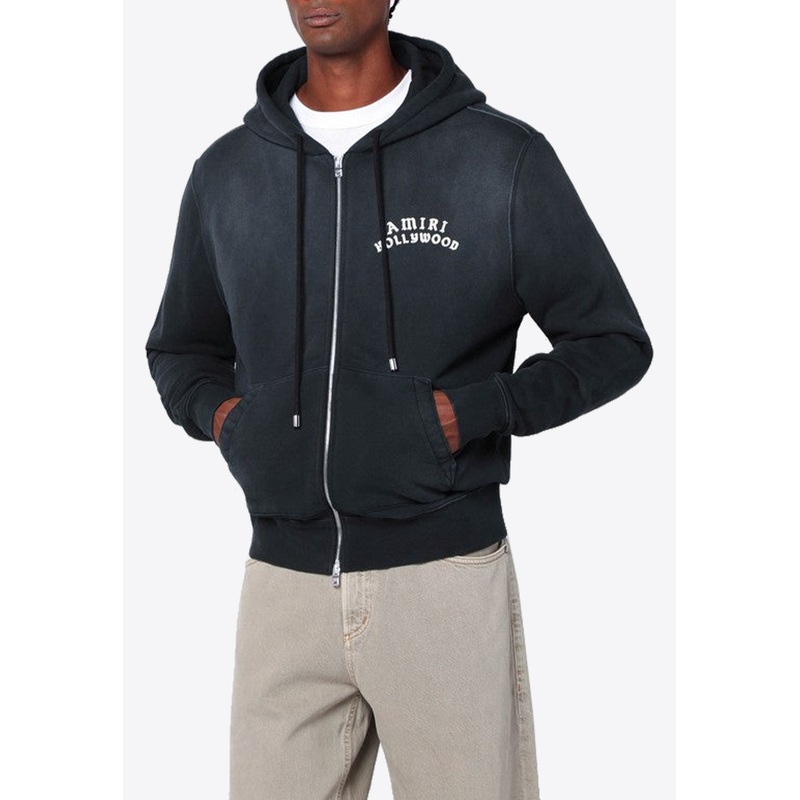 Hollywood Faded Zip-Up Hoodie