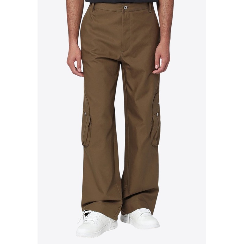 Logo Patch Cargo Pants