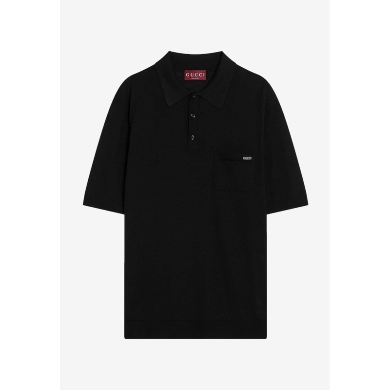 Logo Wool Polo T-shirt
