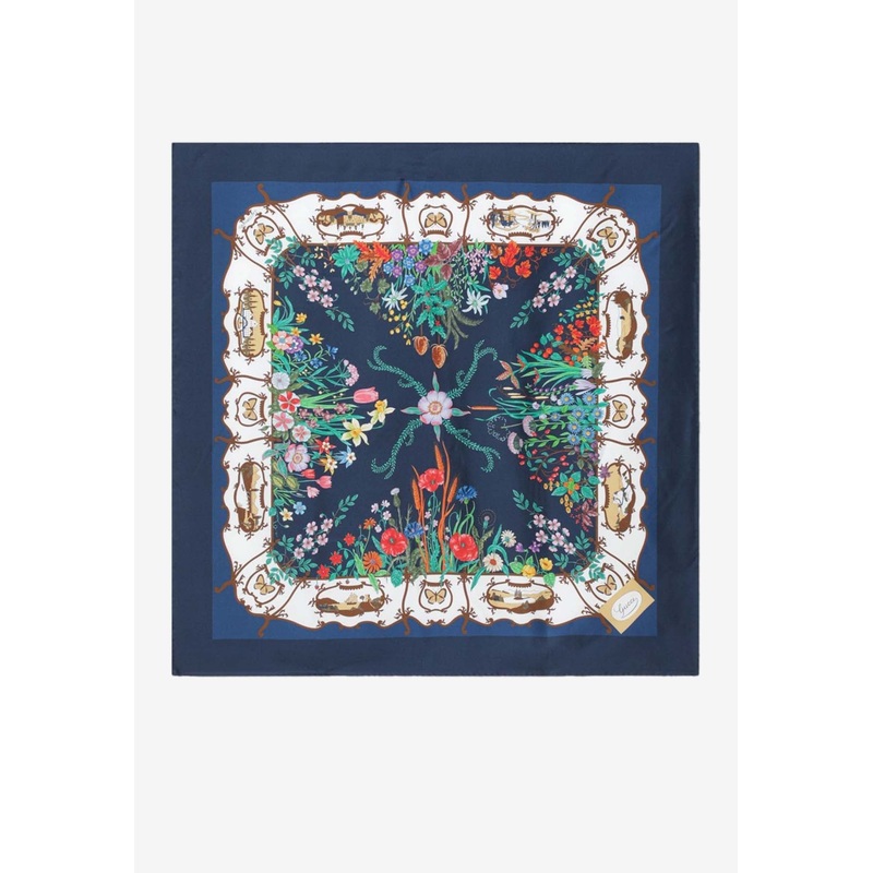 Printed Silk Twill Scarf