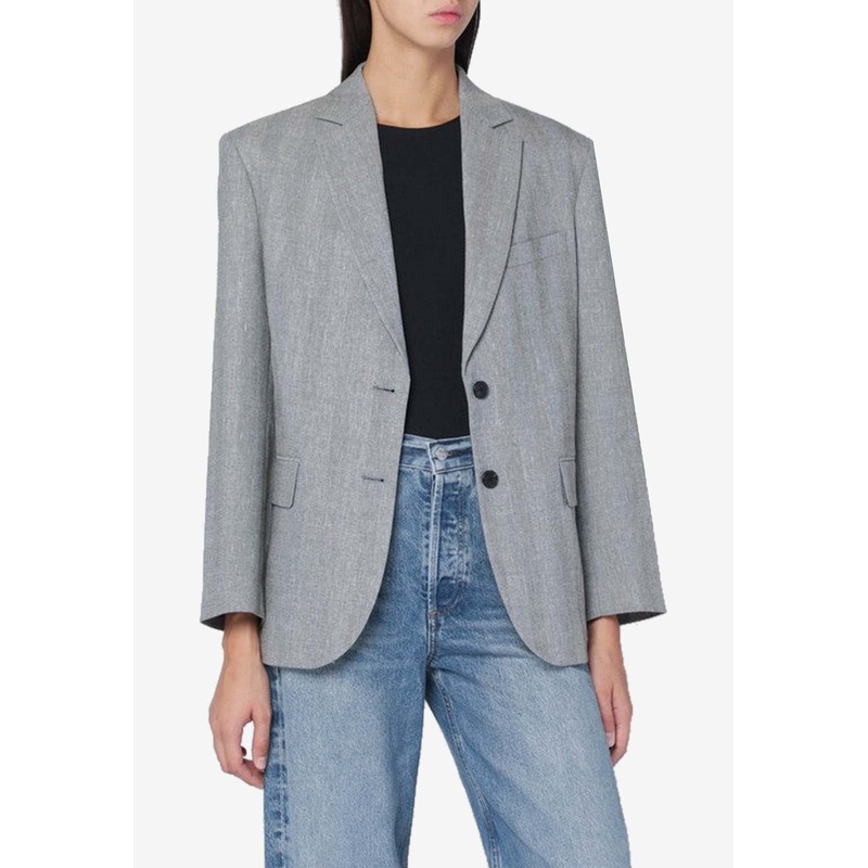Quinn Single-Breasted Buttoned Blazer