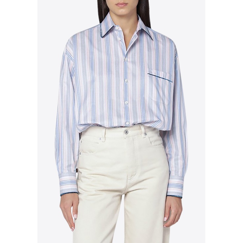 Striped Poplin Shirt