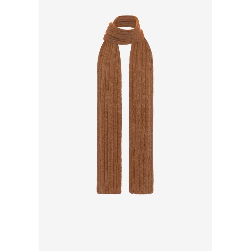 Amios Wool Ribbed Scarf