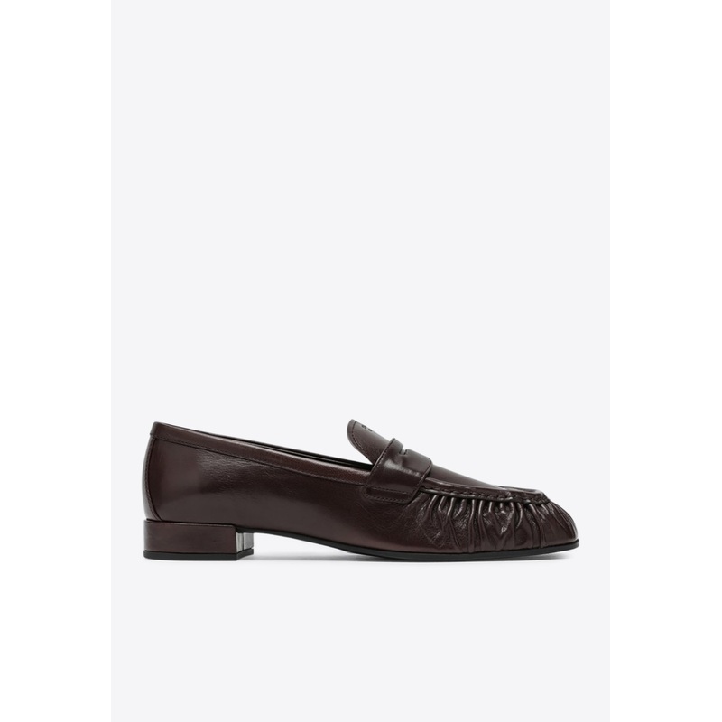 Gathered Penny Loafers