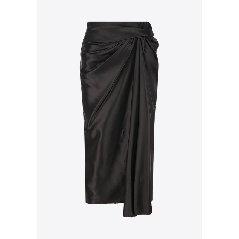 Knotted Midi Skirt