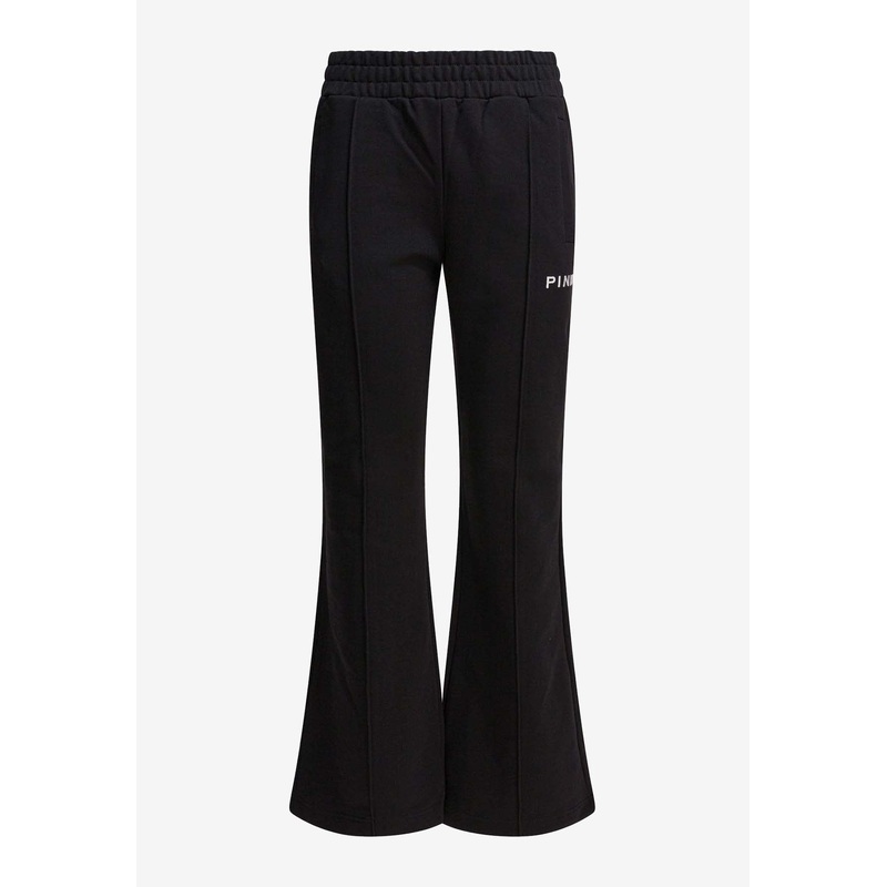 Logo Embroidered Flared Pants