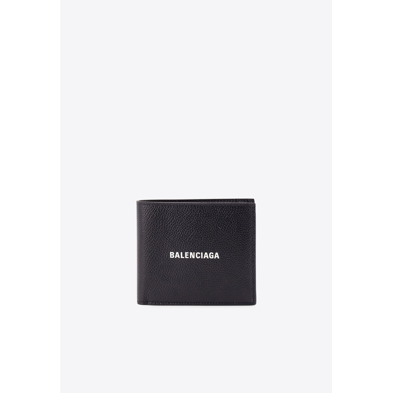 Logo Print Leather Wallet