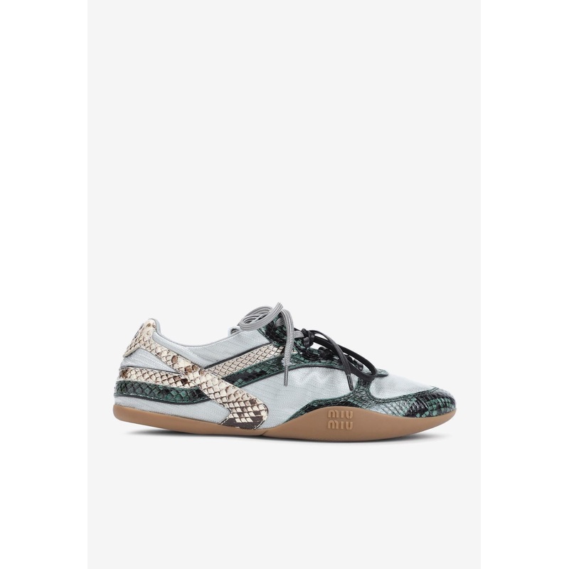 Paneled Low-Top Sneakers