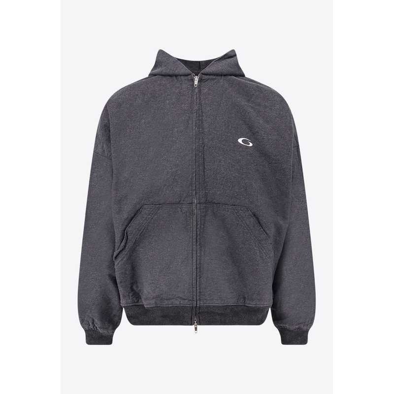 Tromphe L'oeil Zip-Up Denim Hoodie