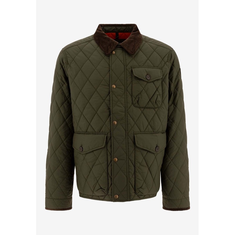 Varsity Quilted Bomber Jacket