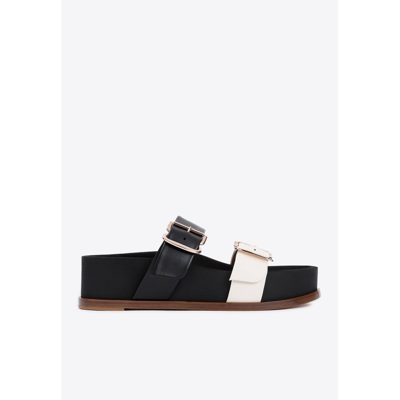 Wren Buckled Leather Sandals