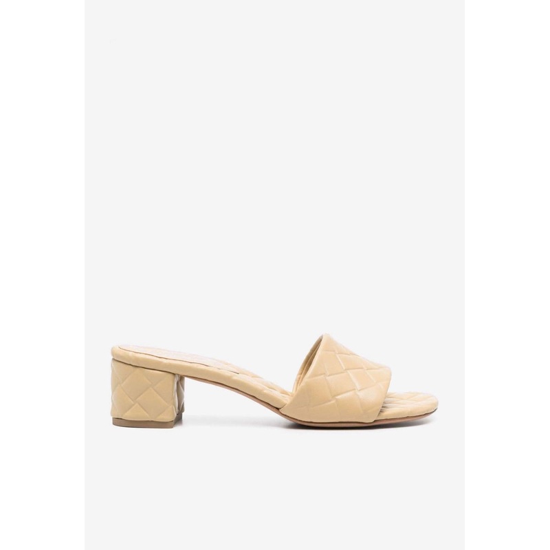 Amy 45 Intrecciato Leather Mules