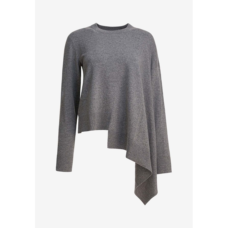 Asymmetric Wool and Cashmere Sweater