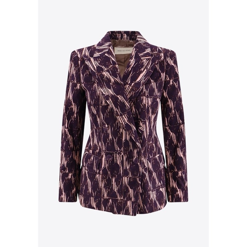 Beaura Double-Breasted  Corduroy Blazer