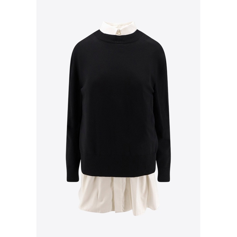 Layered Mini Shirt Dress