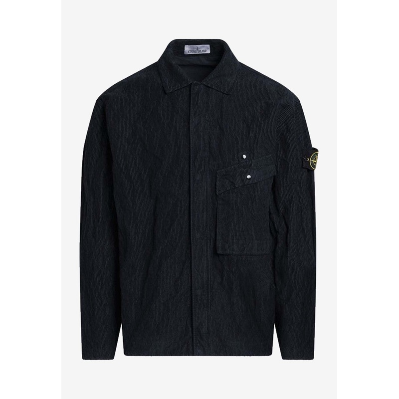 Logo Patch Corduroy Shirt