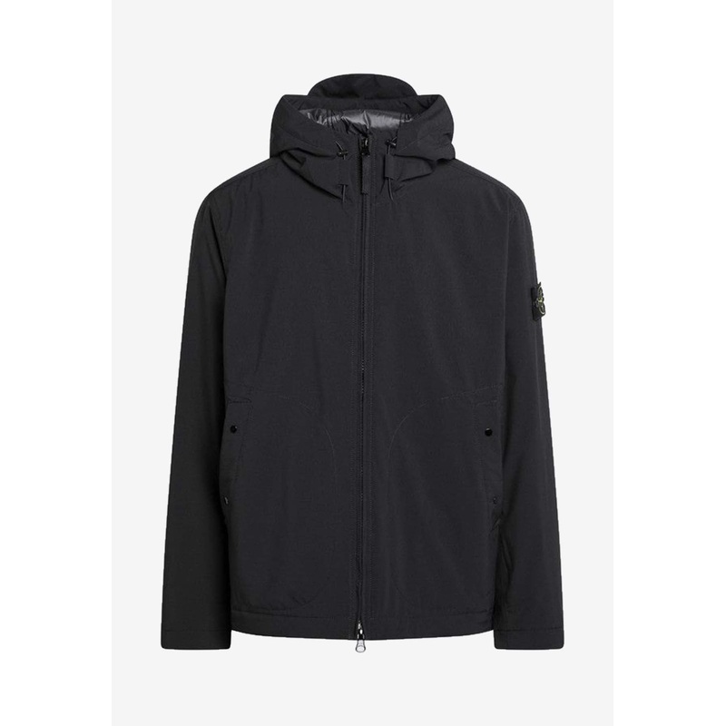 Logo Patch Zip-Up Parka