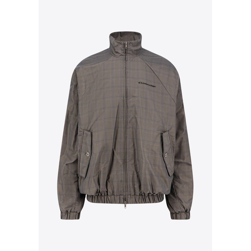 Madras Check Zip-Up Jacket