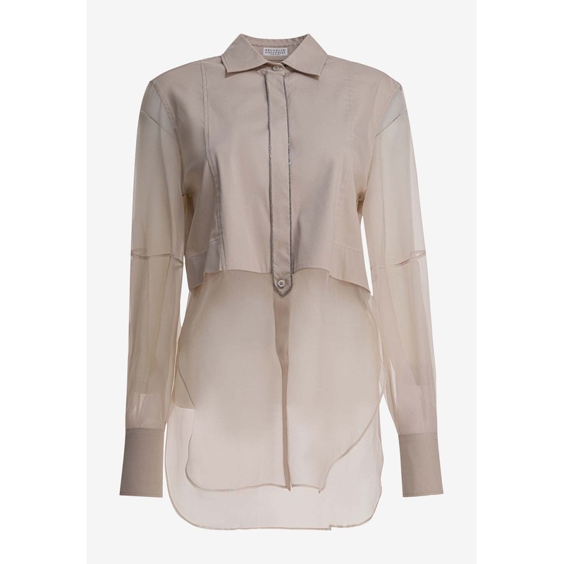 Monili-Chain Layered Shirt