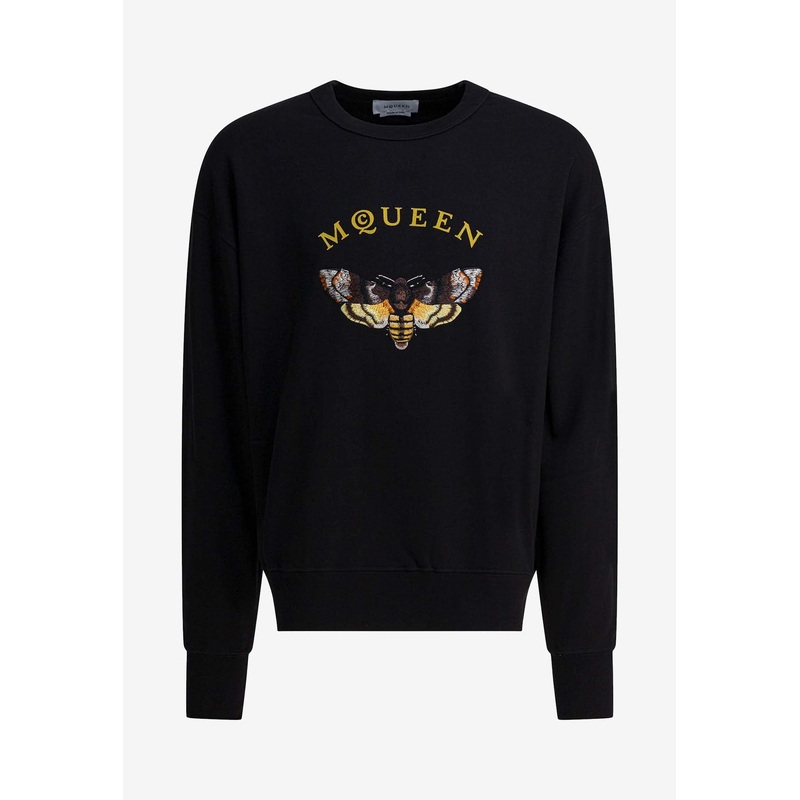 Moth and Logo Print Sweatshirt