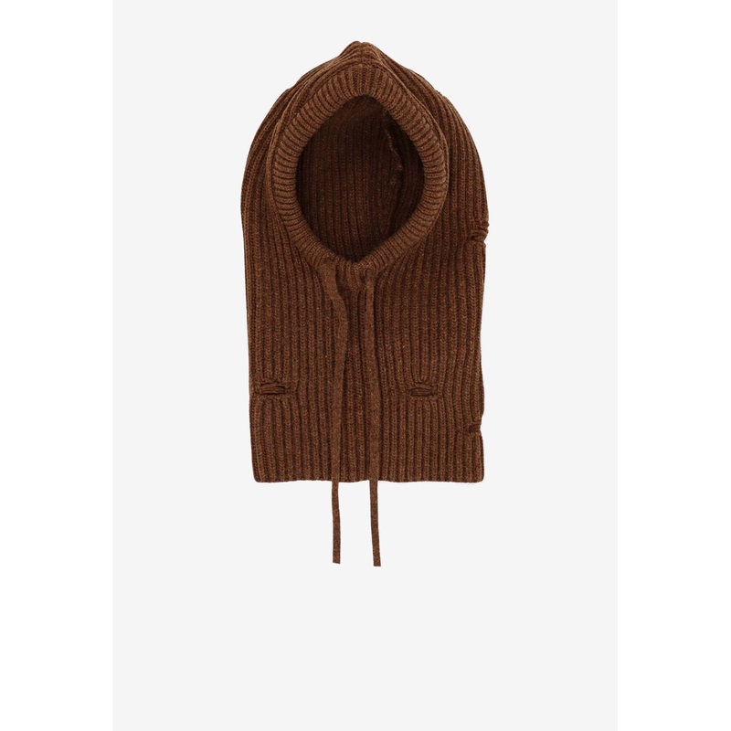 Numeric Distressed Wool  Balaclava