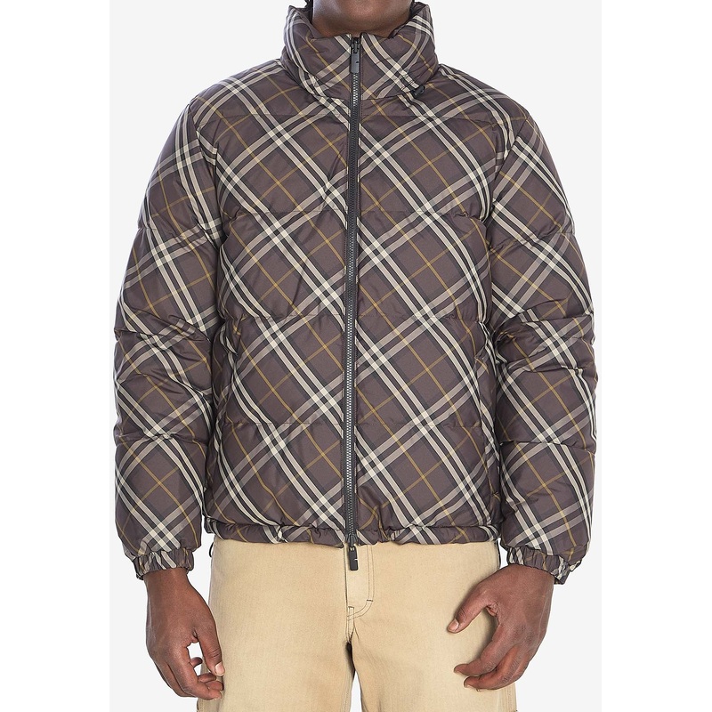 Reversible Check Puffer Jacket