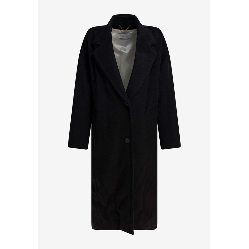 Single-Breasted Cocoon Coat