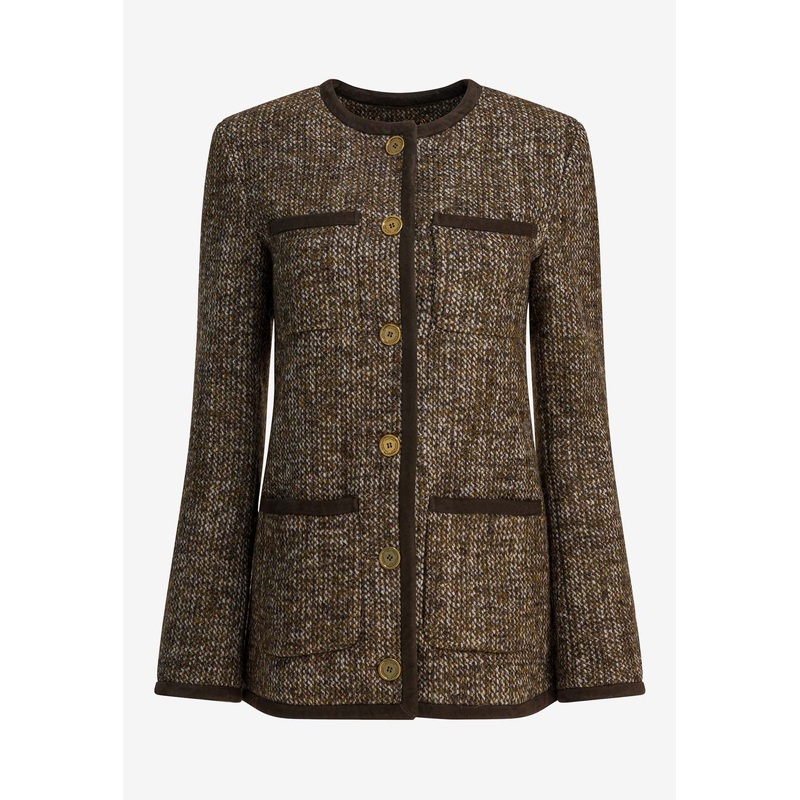 Tweed Buttoned Jacket