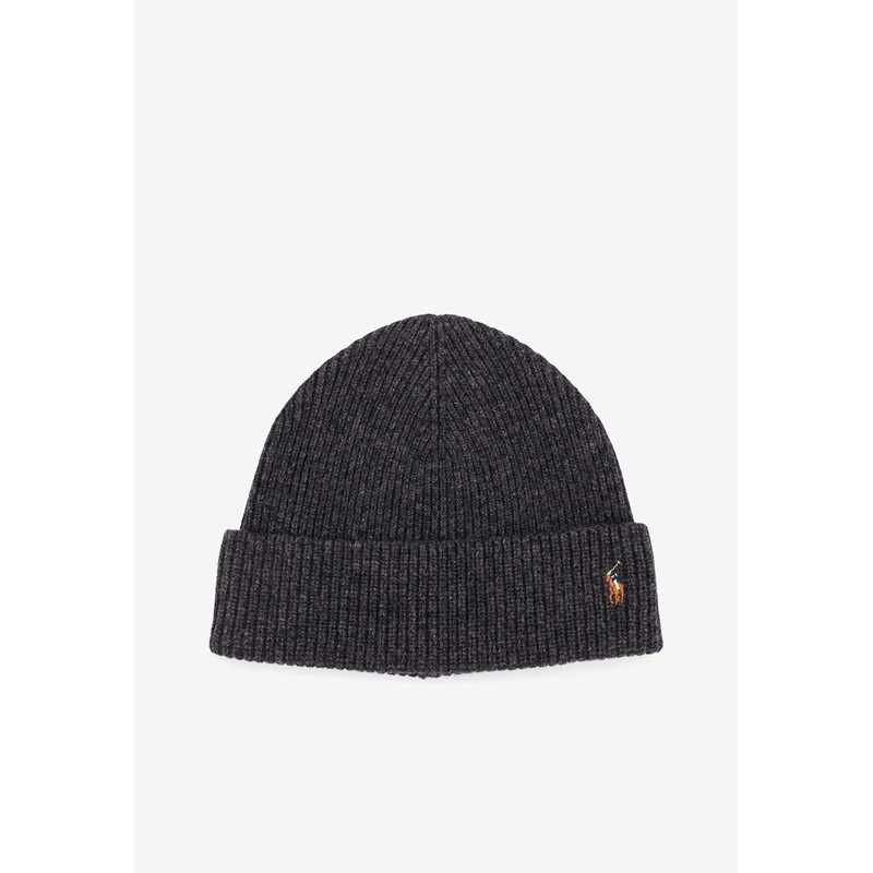 Wool-Blend Cable Knit Beanie