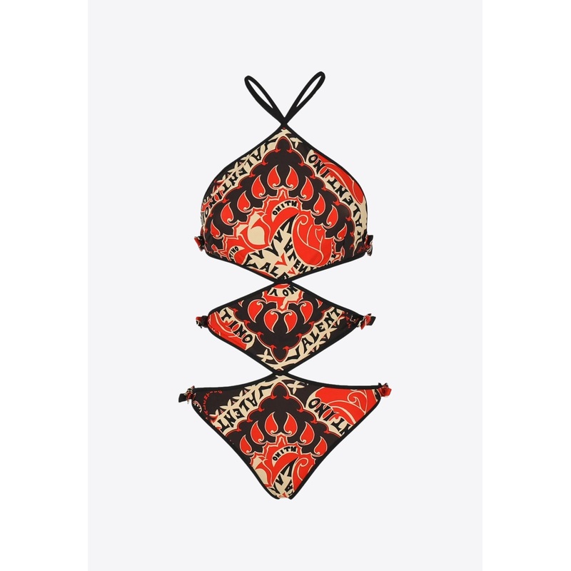 Bandana Print One-Piece Swimsuit