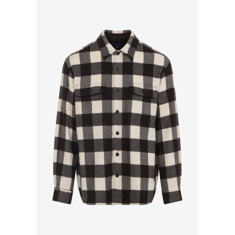 Checked Wool Overshirt