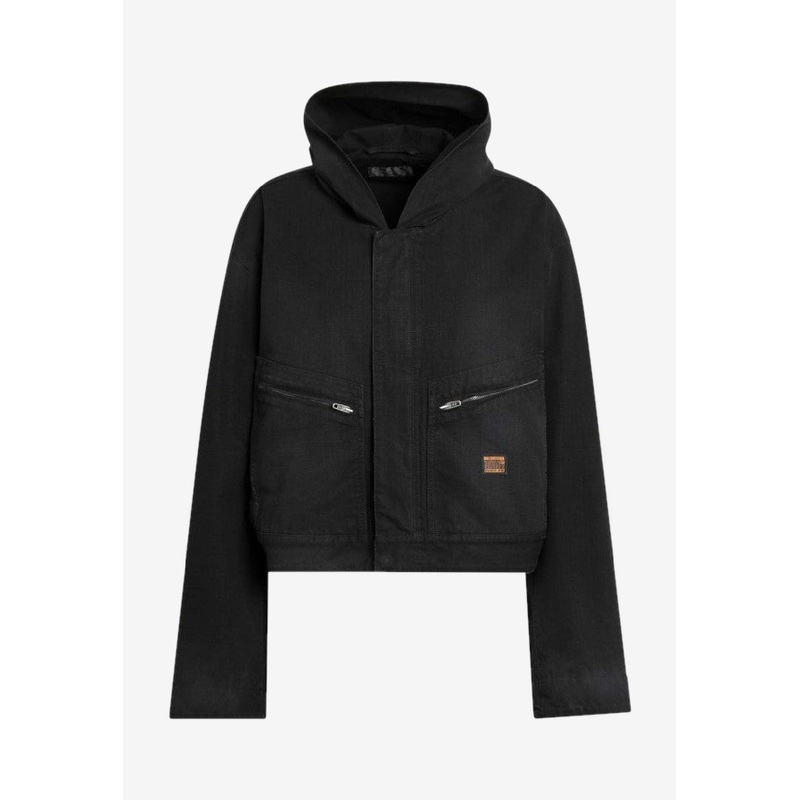 Cropped Hooded Jacket