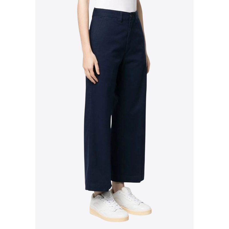 Cropped Wide-Leg Pants