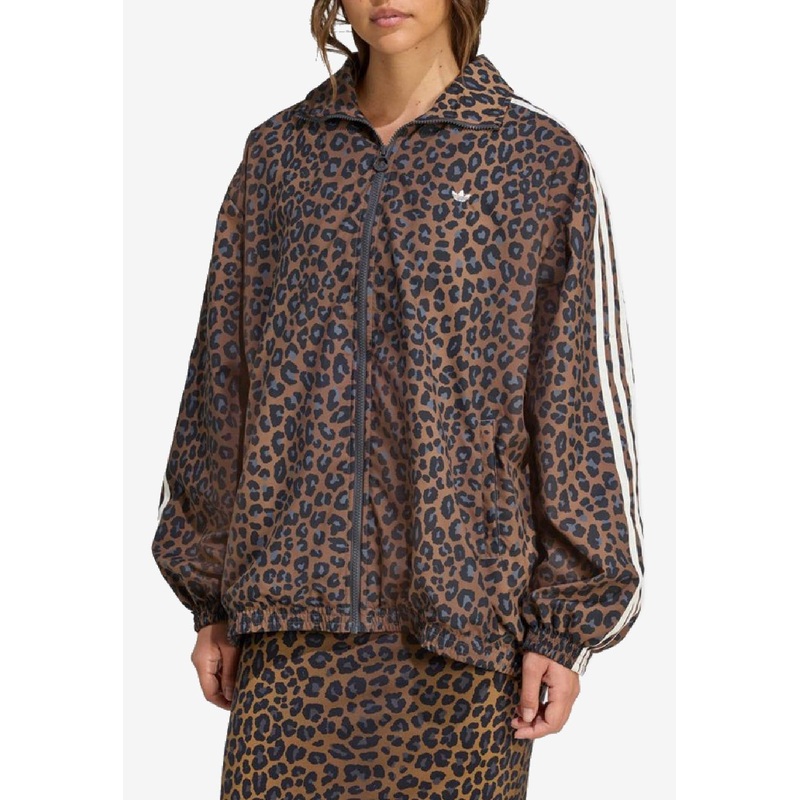 Firebird Leopard Print Zip-Up Jacket