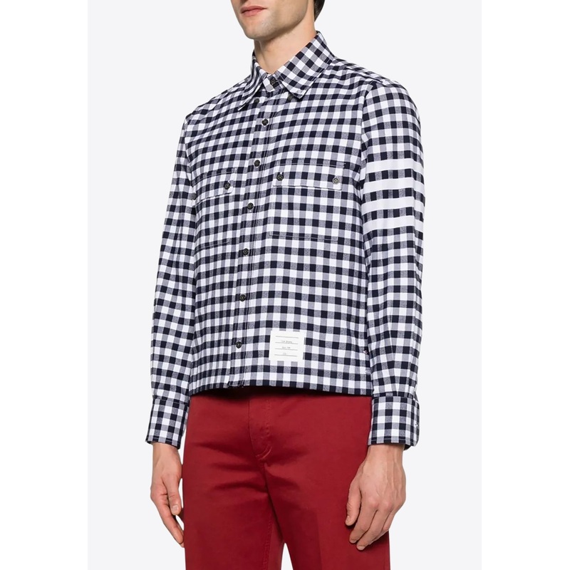 Gingham Check Long-Sleeved Shirt
