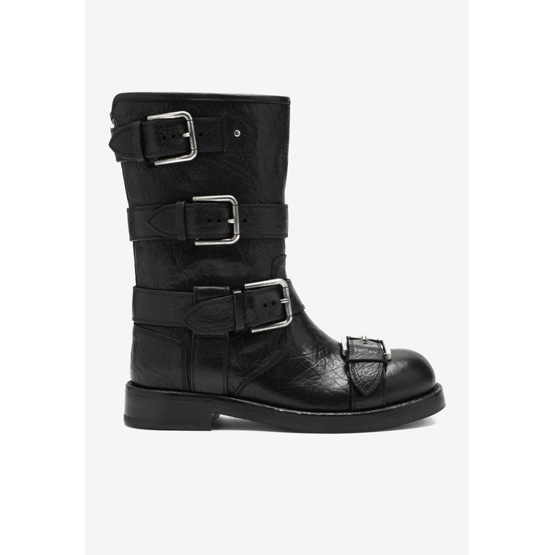 Horse Leather Ankle Boots