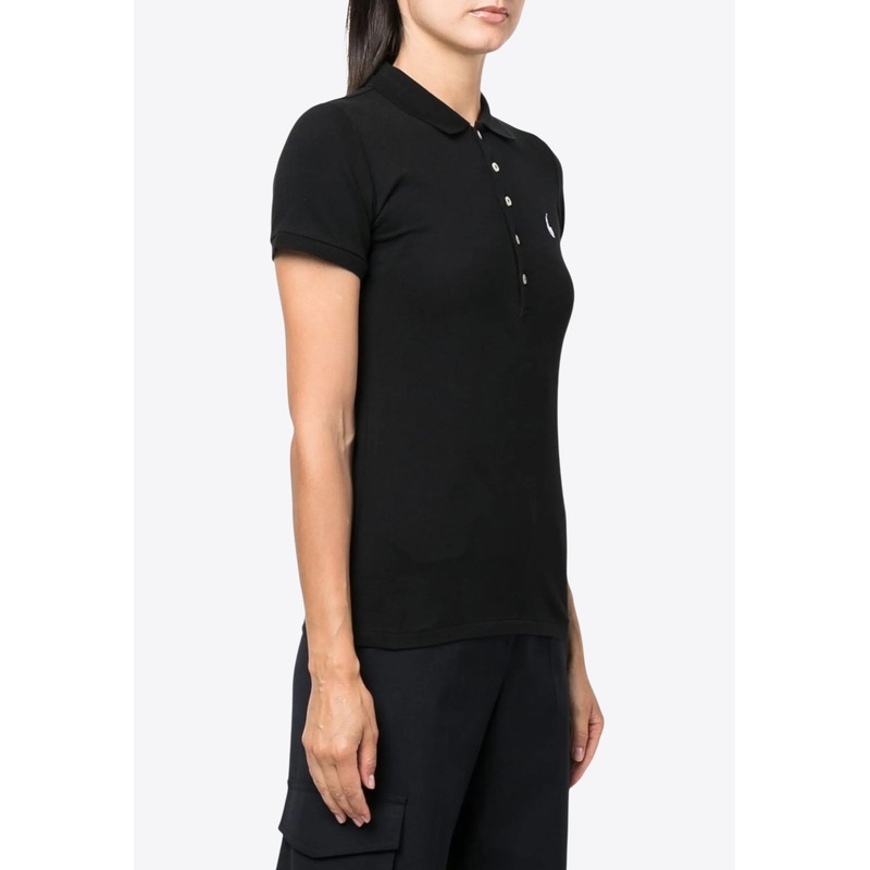 Julie Logo-Embroidered Polo T-shirt