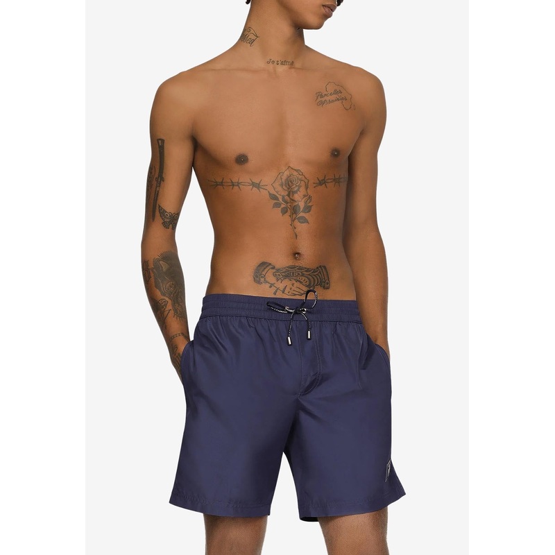 Logo Drawstring Swim Shorts